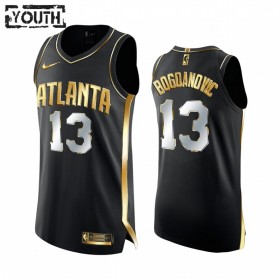 Canotte Bambino Atlanta Hawks Bogdan Bogdanovic 13 2020-21 Nero Golden Edition Swingman